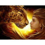 luipaard met meisje
